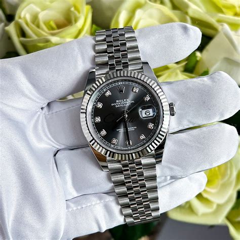 rolex white gold datejust 41